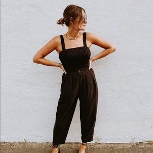 Black Tapered Trousers